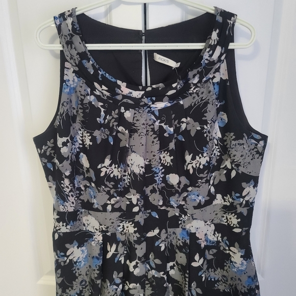 Ricki's Fit & Flare Print Dress 16 - Picture 2 of 5